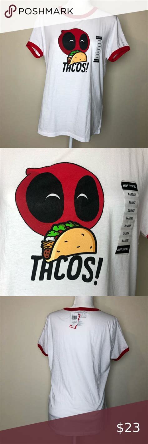 Marvel Deadpool Taco Shirt Taco Shirt Shirts Deadpool Tacos