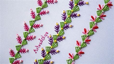 Hand Embroidery Decorative Stitches 5 Bordado A Mano Puntadas