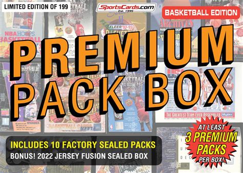 Premium Pack Mystery Box Basketball Edition Factory Sealed