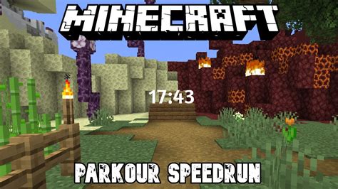 Minecraft 17 43 Parkour Speedrun Dimension Parkour Youtube