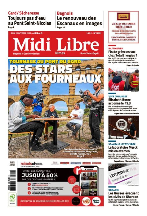 Midi Libre N Du Octobre T L Charger Sur Ipad