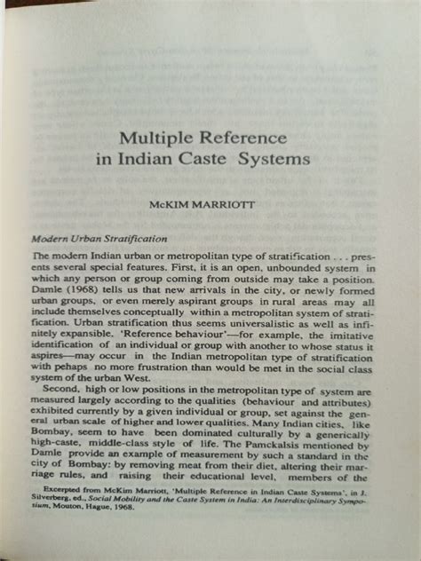 Modern Urban Stratification In Indian Caste Systems Pdf Caste