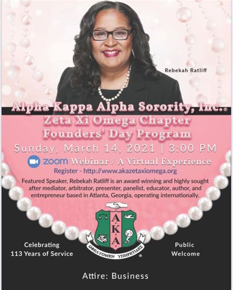 Alpha Kappa Alpha Sorority Inc Chapter Celebrates 113 Years Of