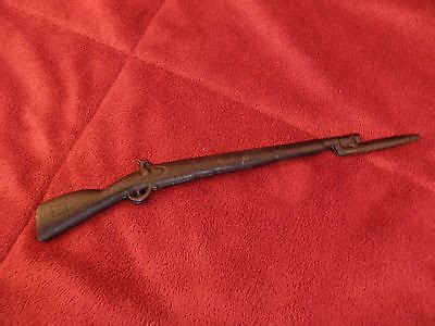 Cast Iron Miniature Civil War Rifle Bayonet Antique Price Guide