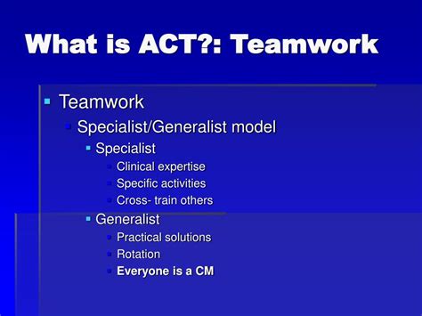 Ppt Assertive Community Treatment Act The Act Basics Powerpoint