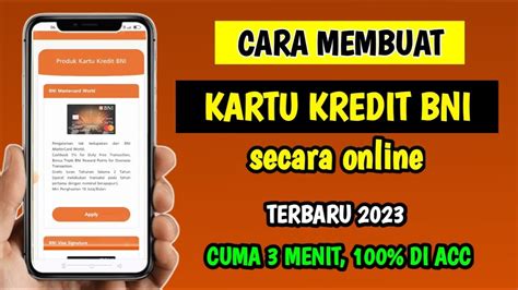 Cara Membuat Kartu Kredit Bni Secara Online Kartu Kredit Bni Youtube