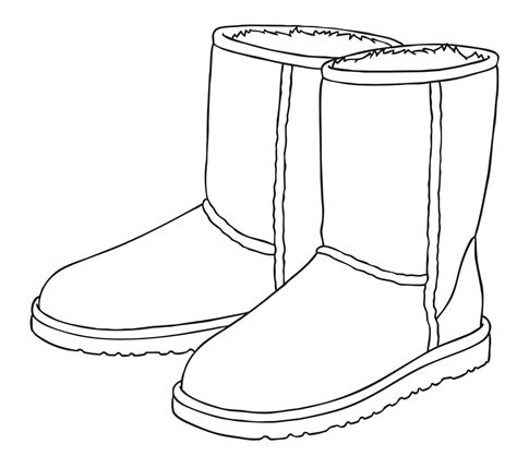 UGGs Coloring Page Coloring Home