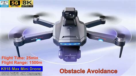 K918 MAX Obstacle Avoidance 8K Brushless Drone Just Released YouTube