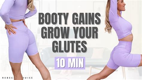 Booty Gains 10 Min At Home Workout Grow Your Glutes Youtube