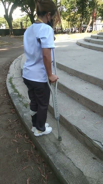 Crutches Going Upstairs Youtube