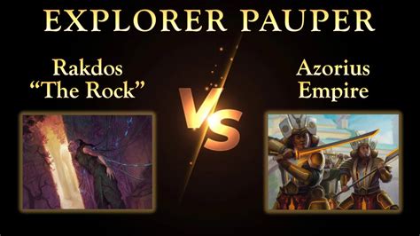 Explorer Pauper League S W Rakdos Rock Vs Azorius Empire Youtube