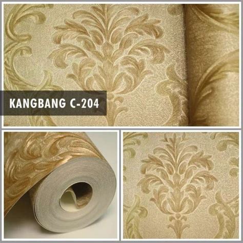 Promo Wallpaper Dinding Klasik Gold Emas Mewah Murah Kb C Diskon