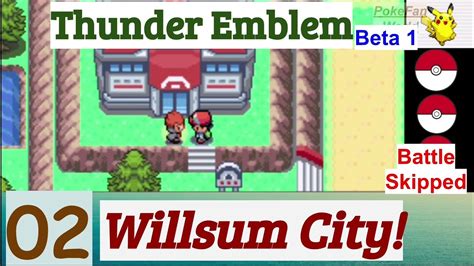 Pokemon Thunder Emblem Part 2 PokeFan Exploring Willsum City GBA Rom