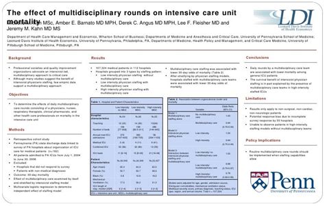 The Effect Of Multidisciplinary Rounds On Intensive Care Unit Mortali
