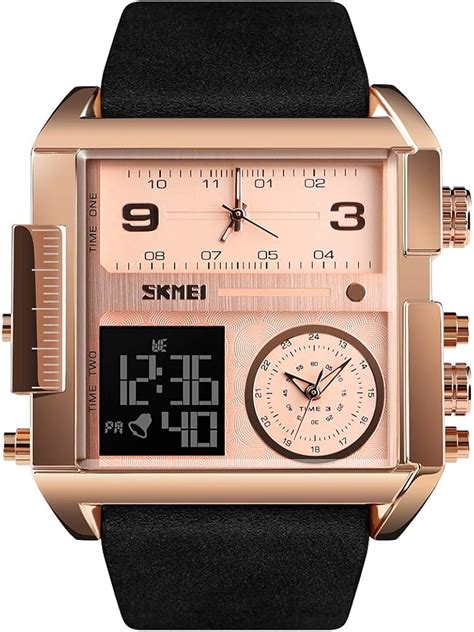 Skmei Relojes Cuadrados Para Hombre Retroiluminaci N Led Pantalla