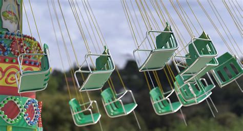 Carnival Swing Ride 3d Model 99 Max Ma C4d Blend Obj Fbx 3ds