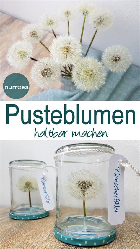 Pusteblumen Haltbar Machen DIY Nurrosa Geschenke Geschenke