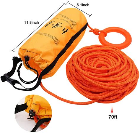 Zixar Water Rescue Throw Bag With 70 98 Feet Of Rope In 3 10 Inch Tens