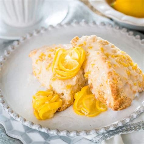 Lemon Buttermilk Scones With Lemon Glaze Jo Cooks