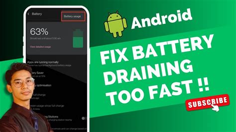 How To Fix Android Battery Draining Fast Youtube