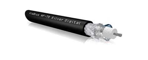 Viablue Nf 75 Silver S Pdif Coaxial Digital Cable｜75Ω同軸 3 5mm To Rca デジタルオーディオケーブル Sleeved 【art