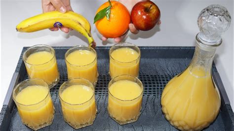 Jus de fruit frais facile et délicieux YouTube