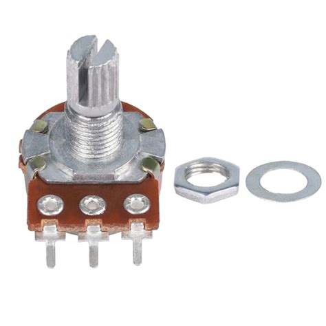 B10k Potentiometer Long Knurled Split Shaft Electric Bass Guitar Volume