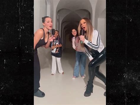 Kim Kardashian Mariah Carey Team Up For Tiktok With Monroe And North