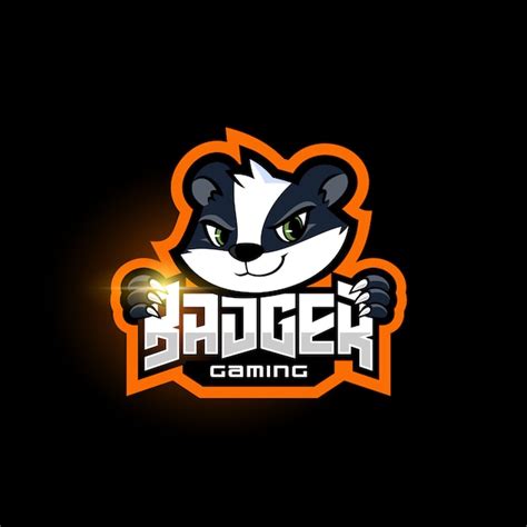 Premium Vector | Badger mascot sport team logo template