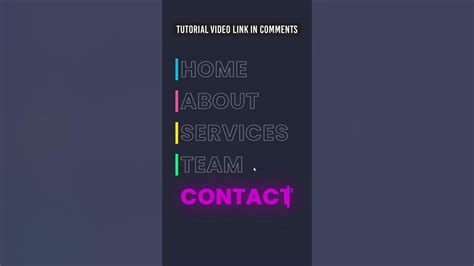 Css Creative Menu Hover Text Animation Effects Amazing Animated Text Using Html And Css Shorts