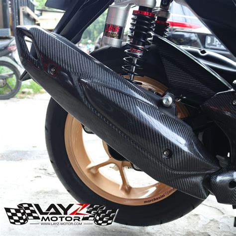 Kabon Yamaha Aerox Nvx Carbon Exhaust Cover Kabon