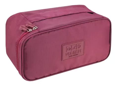 Bolsa Porta Lingerie Feminino Viagem Jacki Design Arh18612 Cor Vinho