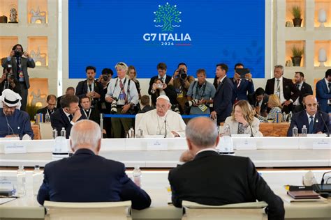 Francisco Se Convierte En Primer Papa En Asistir A Cumbre Del G7 Advierte Sobre Peligros De La