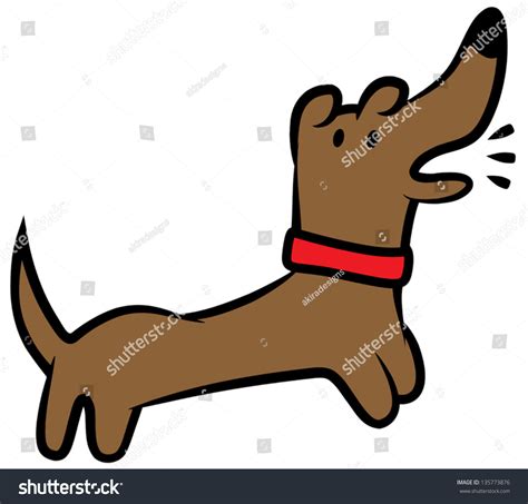 Cartoon Vector Illustration Angry Barking Dog Stockvector Rechtenvrij