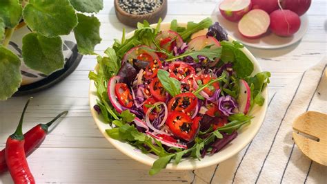 Asian Red Cabbage Salad Quick Flavorful Recipe Youtube