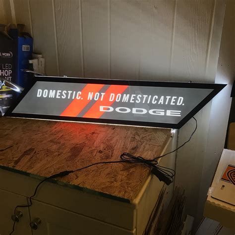 Dodge Sign / LED Signs / Dodge Signs / Garage Signs for Men / | Etsy