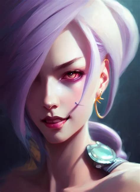 Portrait Of Jinx League Of Legends Intricate Stable Diffusion