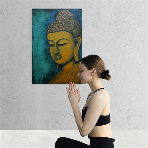 Zen Painting Golden Buddha - Majestic Zen Poster from ZenArtBliss.com – Zenartbliss- A Brand of ...