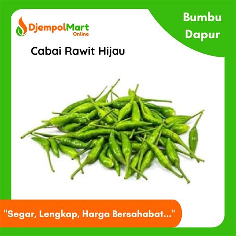 Jual Cabai Rawit Hijau Segar 250 Gram Cabe Rawit Ijo Shopee Indonesia