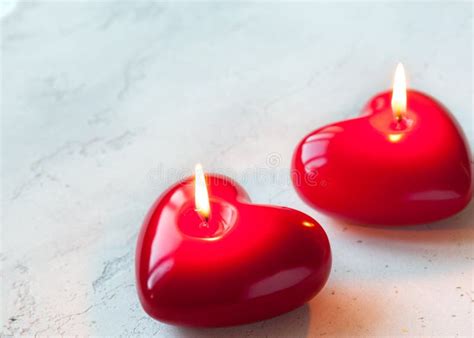 Heart shaped candles stock photo. Image of glowing, mothers - 239114516