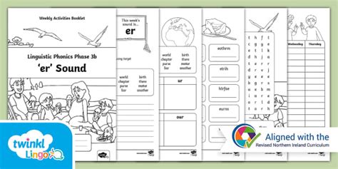 Ni Linguistic Phonics Phase 3b Er Sound Activities Booklet