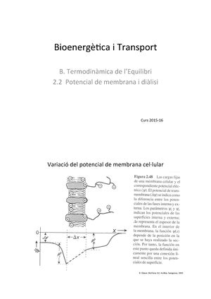 Exercicis Pr Ctica Bioenerg Tica I Transport Exercicis Pr Ctica