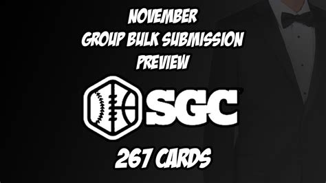 Sgc Grading November Group Bulk Submission Preview Cards Youtube