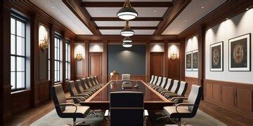 Premium Photo | Luxury executive conference room with modern building ...