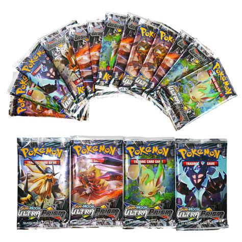 Pcs Ultra Prism Pokemon Tcg Sun Moon Booster Pack Collectible Cards