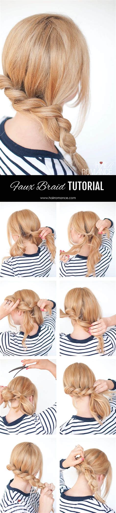 The No Braid Braid Pull Through Braid Tutorials Hair Romance