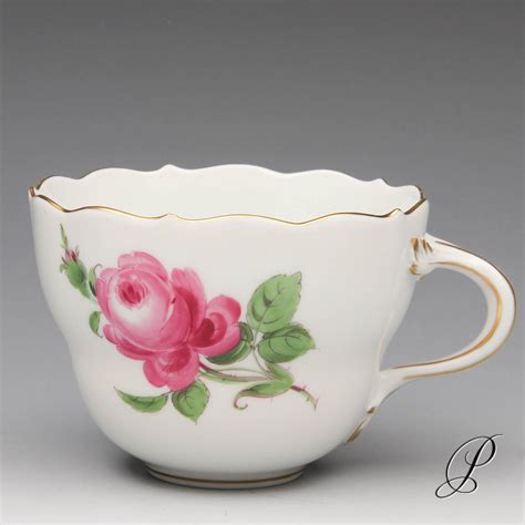 Kaffeegedeck Nr Meissen Im Dekor Rote Rose Porzellan Porcelain