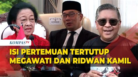 Hasto Kristiyanto Ungkap Isi Pertemuan Tertutup Megawati Dan Ridwan