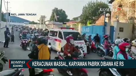 Ratusan Karyawan Pabrik Garmen Di Pati Dilarikan Ke RS Diduga