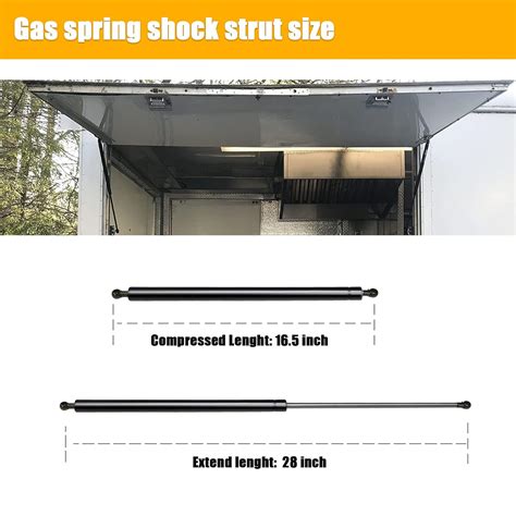 Buy 2 Pcs Gas Struts 28 Inch 200 Lbs Prop Shock Lift Springs Rod Struts